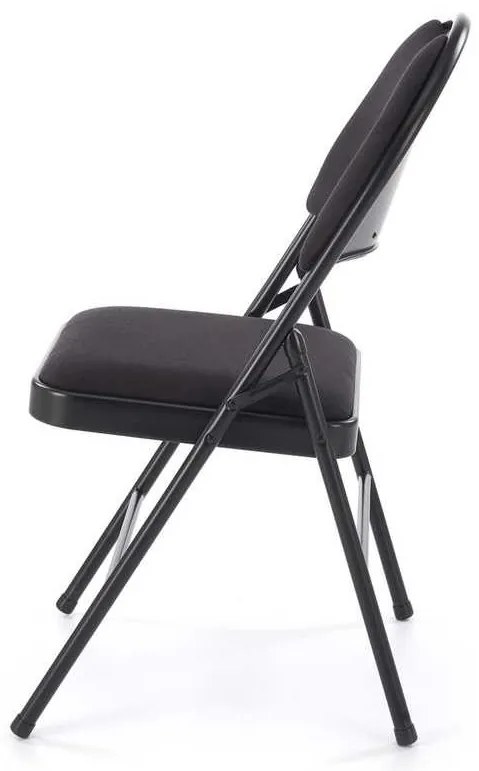 Scaun pliabil Dover, negru