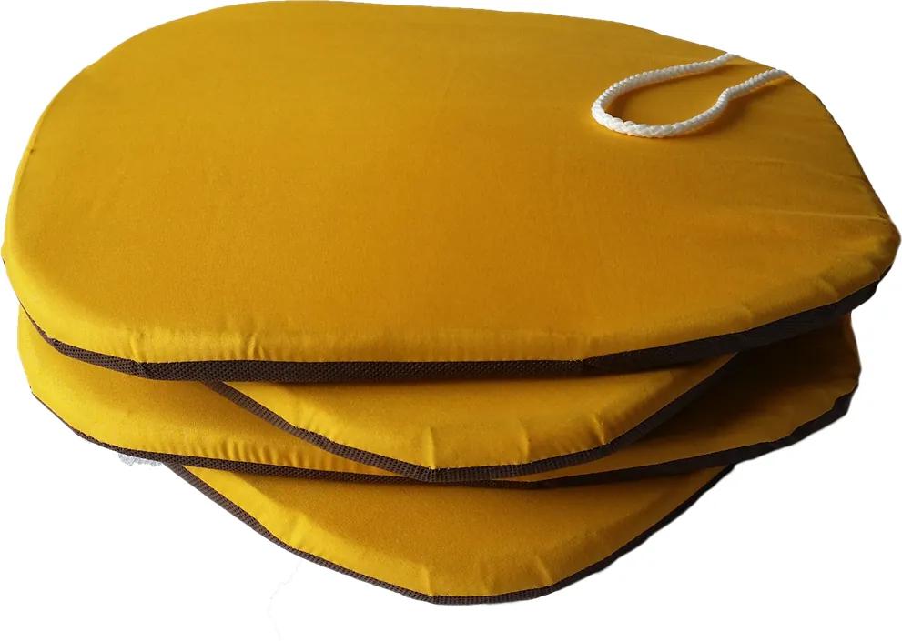 Pernă scaun standard galben