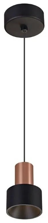 Pendul LED design minimalist modern, GRUISSAN negru/auriu MA-8467