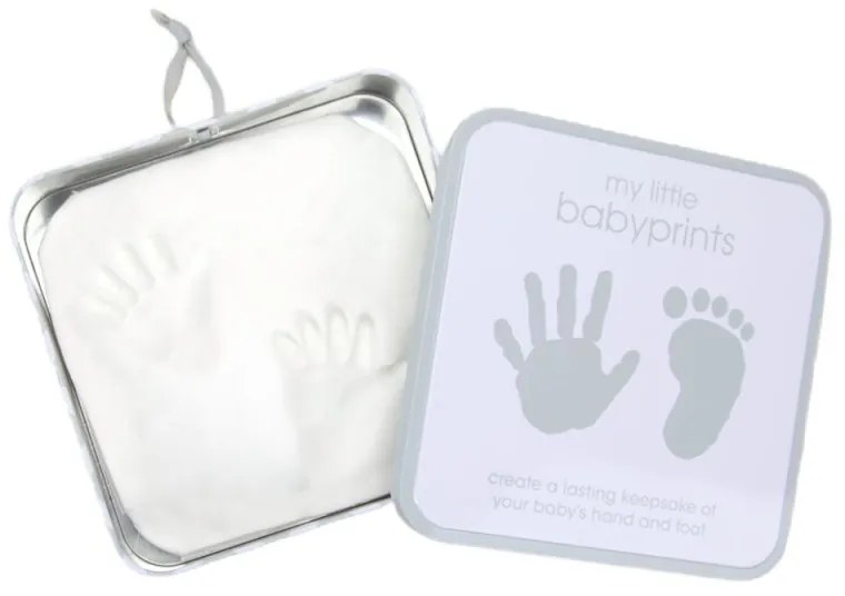 Cutie pentru mulaj manuta si piciorus white and grey - Pearhead