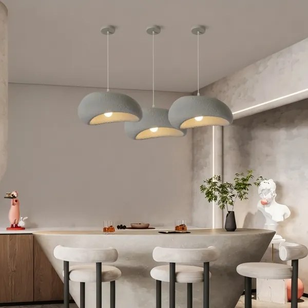 BRILAGI - Lustră suspendată pe cablu WABI SABI 1xE27/60W/230V Ø 40 cm gri