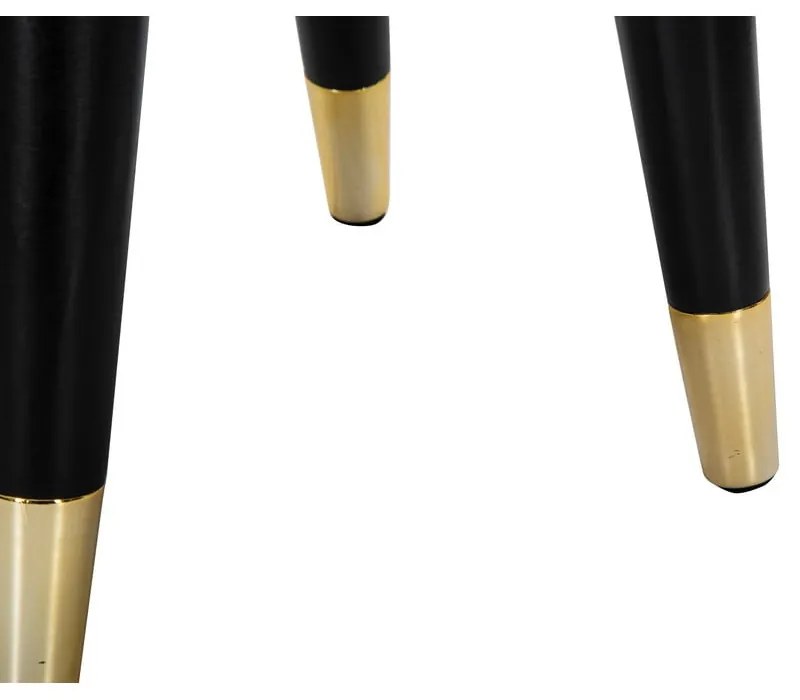 Taburet crem cu tapițerie din catifea Paris – Mauro Ferretti