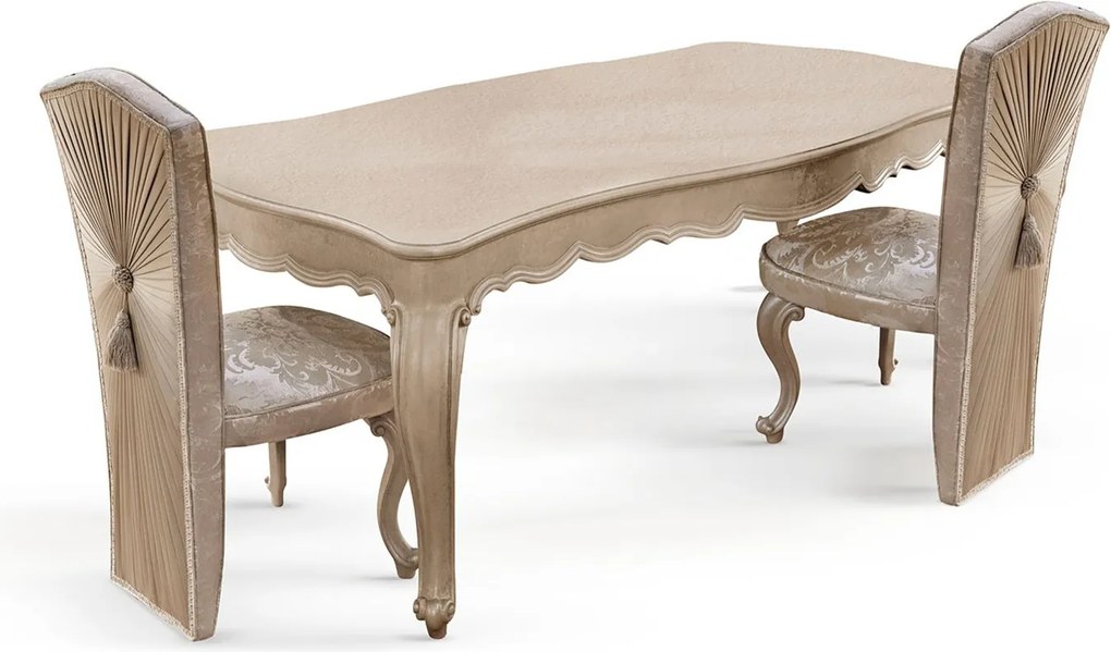 Masă lemn masiv extensibila LESTER – Eleganta clasica cu finisaj de lux