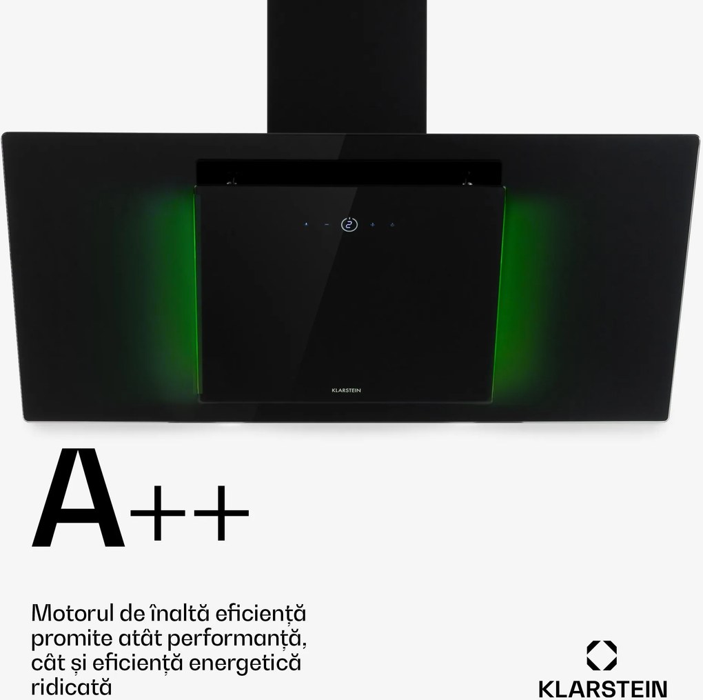 Klarstein Eleonora 90, hotă, 420 m³ / h, panou tactil, iluminat, EEK A ++