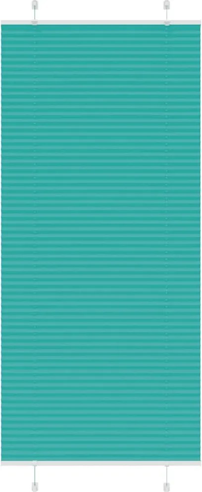vidaXL Jaluzea plisată verde petrol 85x200 cm Lățime țesătură 84,4 cm