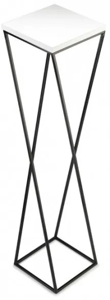 Suport de flori LOFT 100x24 cm negru/alb