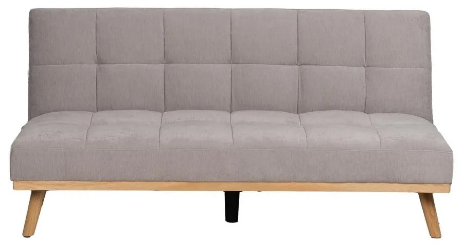 Canapea gri deschis extensibilă cu tapițerie din chenille 178 cm – Ixia