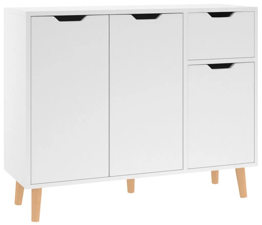 326813 vidaXL Servantă, alb, 90x30x72 cm, lemn prelucrat
