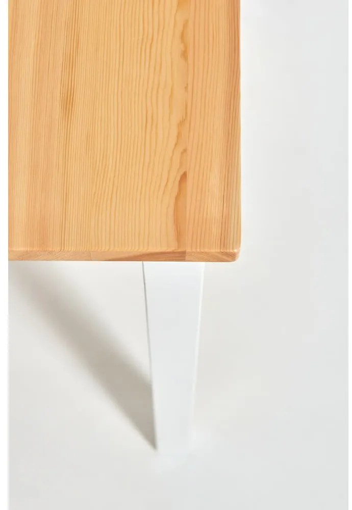 Masă dining din lemn de pin Bonami Essentials Sydney, 70 x 70 cm, natural-alb