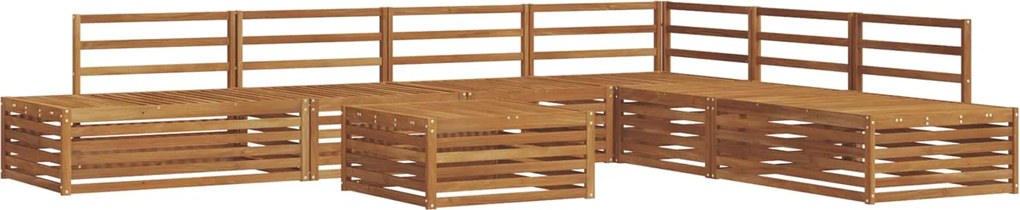 vidaXL Set de canapele de exterior 7 Bucată natural