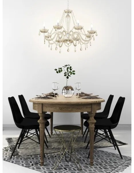 Eglo 39093 - Lustra BASILANO 8xE14/40W/230V