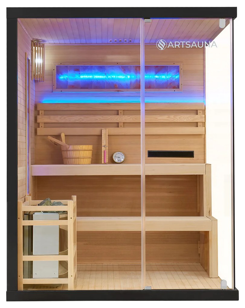 Vnútorná sauna Vantaa 150 so soľnými kameňmi