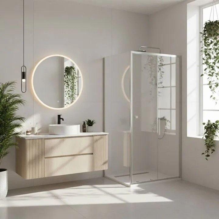 Cabina de dus Rea Primo Slide 140x80 crom