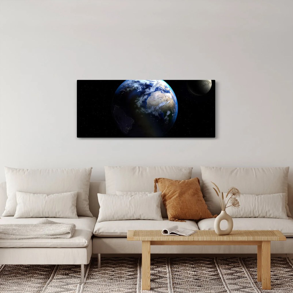 Tablou planetei Pământul (120x50 cm)