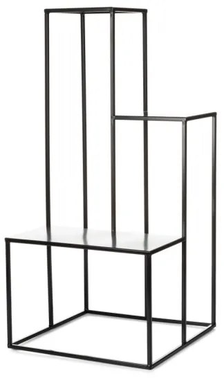 Suport flori KASKADA 85x40 cm negru