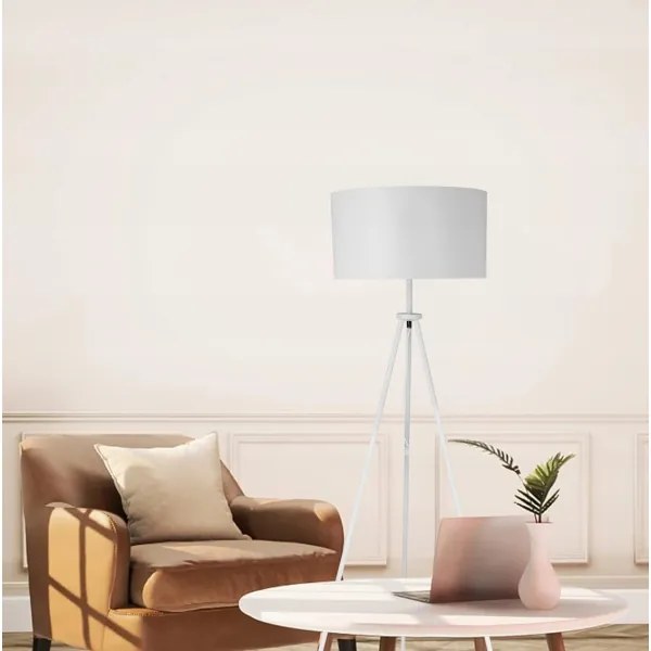 Lampă de podea albă 1xE27/40W/230V