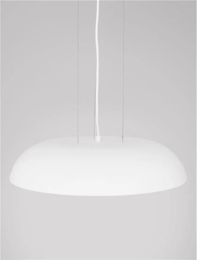 Lustra LED suspendata stil modern FELICIA alba 45cm