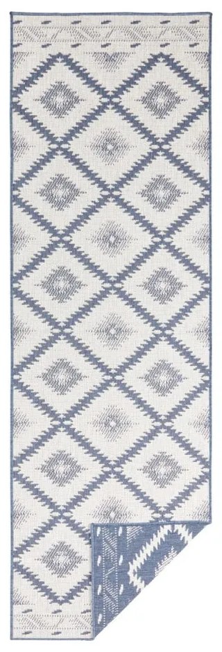 Covor adecvat pentru exterior NORTHRUGS Twin, 350 x 80 cm, albastru-crem