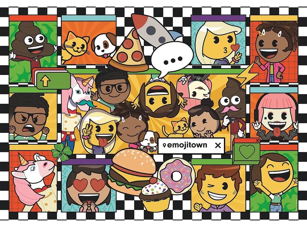 Emoji Puzzle Town 180 de piese Clementoni