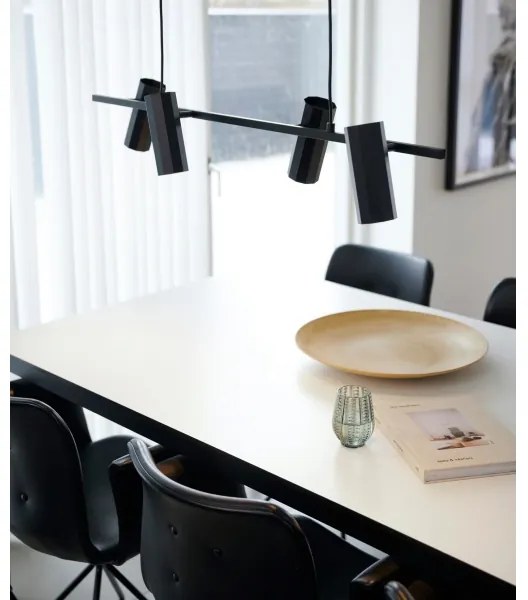 Lustră pe cablu Nordlux ALANIS 4xGU10/15W/230V negru