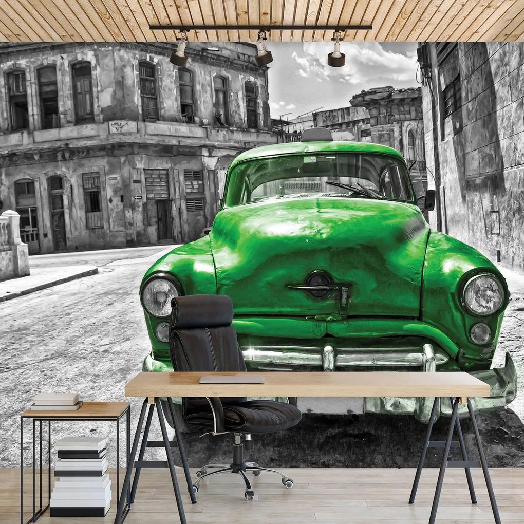 Fototapet - Mașina Vintage Cubaneză (152,5x104 cm)
