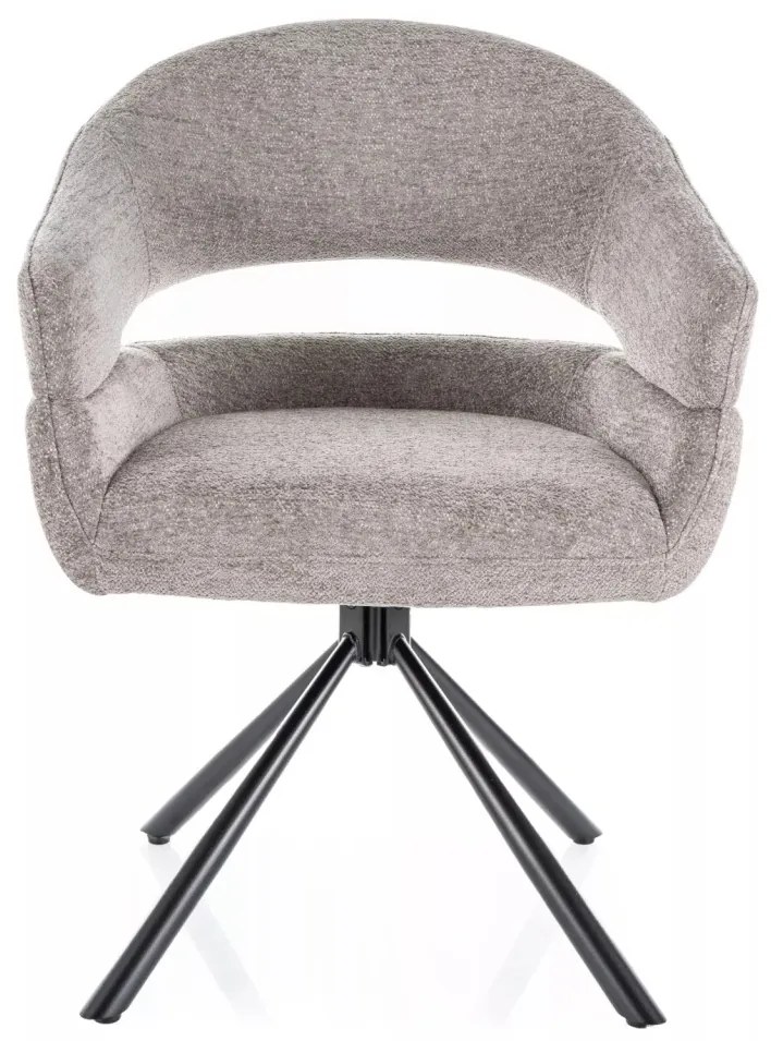 Scaun rotativ Borgo gri/negru Raven07