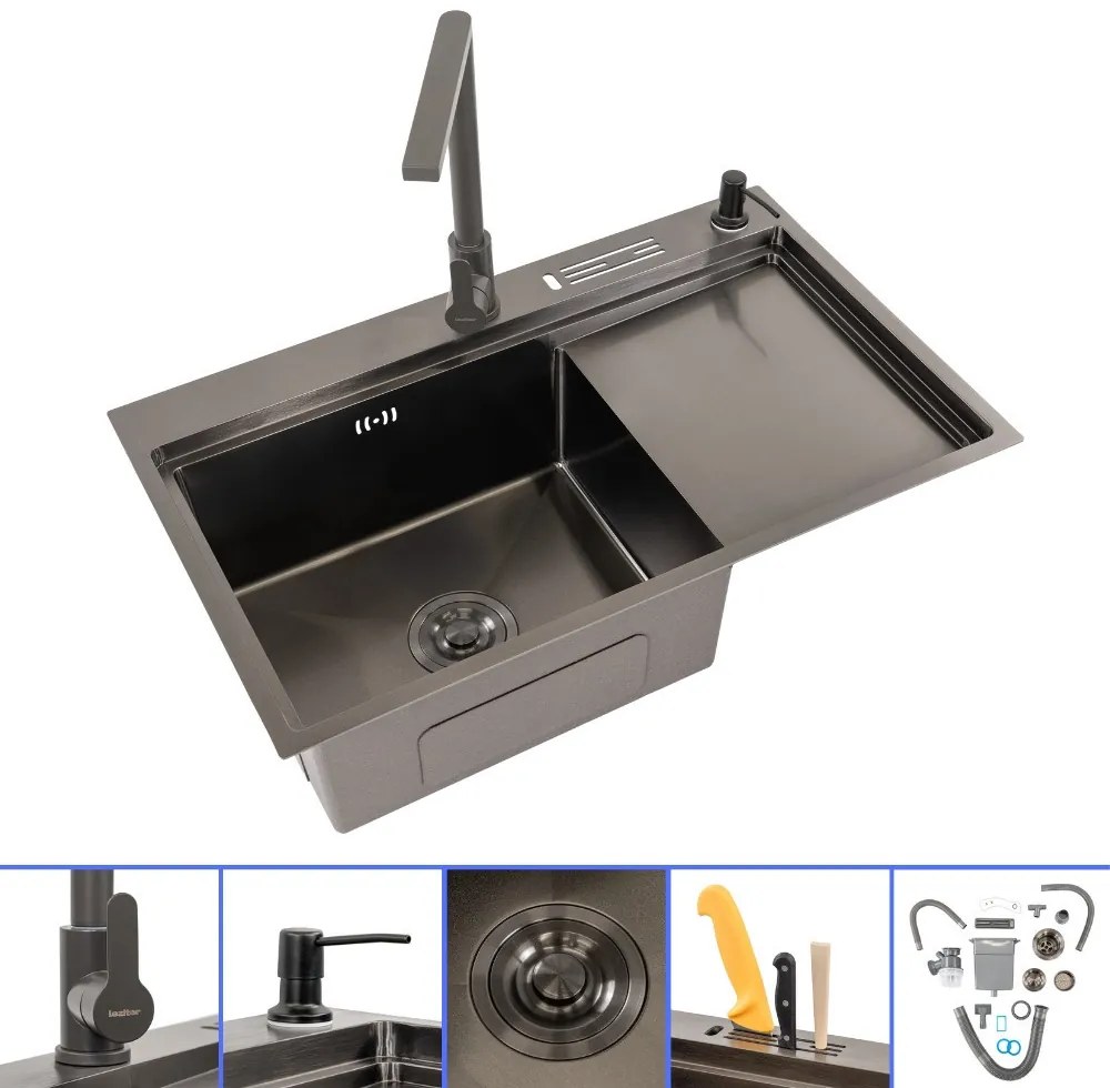 Chiuvetă Dahlia IV din oțel inoxidabil