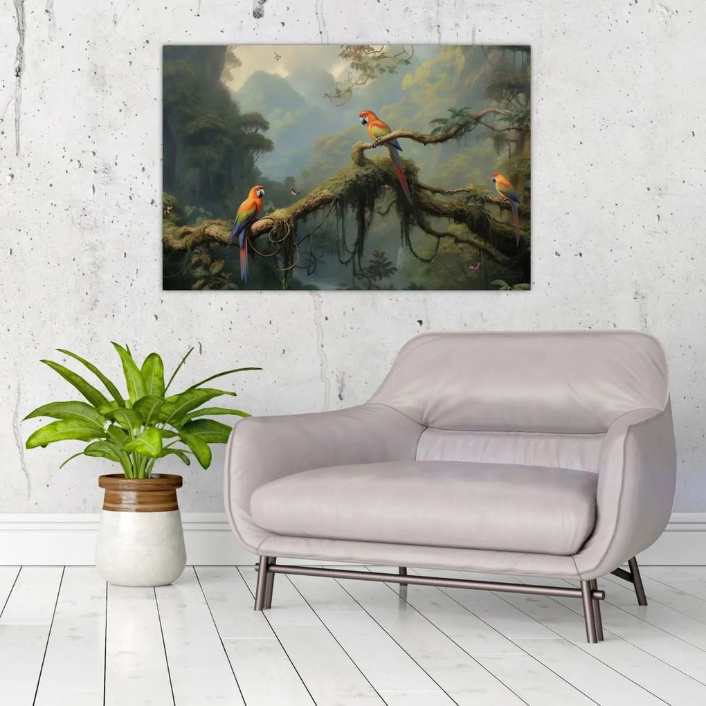 Tablou - Pădure tropicală (90x60 cm)