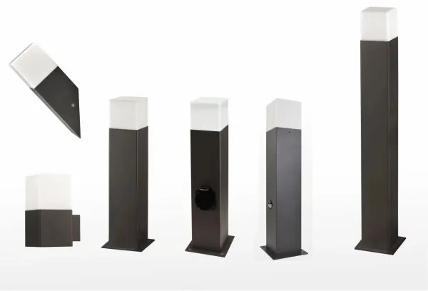 Aplica de perete exterior NEW YORK 1xE27/12W/230V IP44 antracit