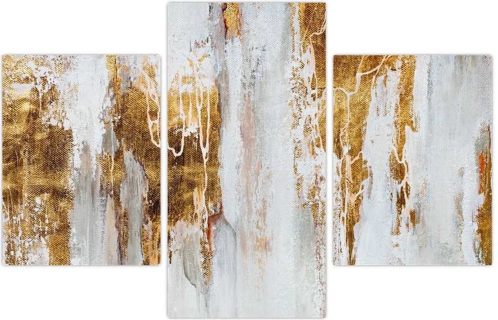 Tablou - Abstract auriu (90x60 cm)