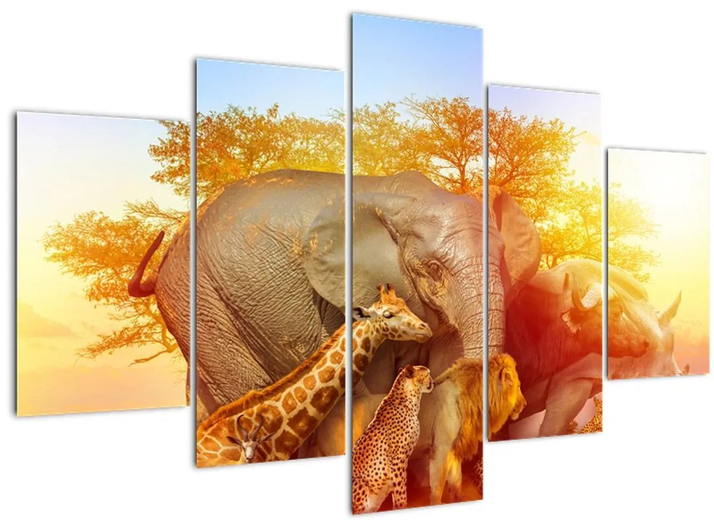 Tablou - Animale africane (150x105 cm)