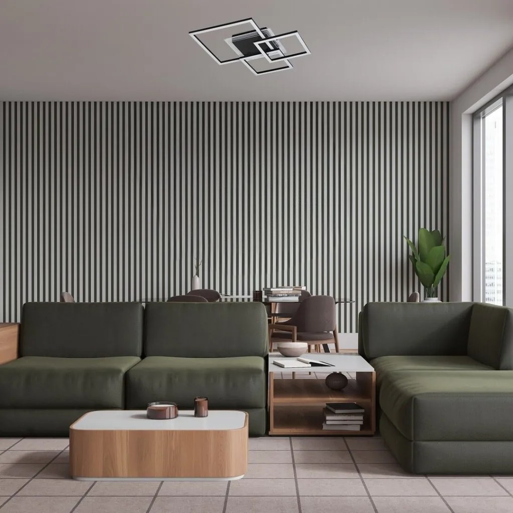 Plafoniera LED design geometric Ottavia 50x18,5cm