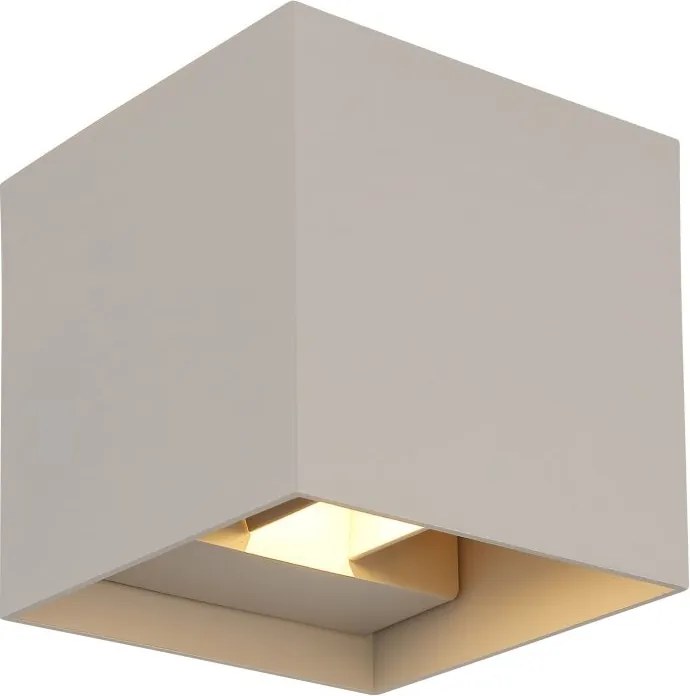 Aplica LED, Spot pentru iluminat exterior design modern IP54 Veronika nisip 10x10cm
