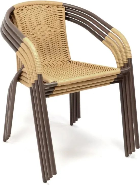 Scaun bistro de grădină - pliabil, bej