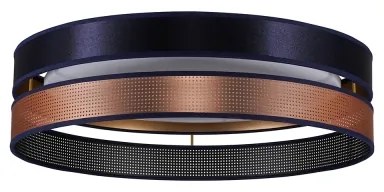 Duolla-Plafonieră LED ROLLER DUO SHINY LED/24W/230V d. 45 cm albastru/cupru