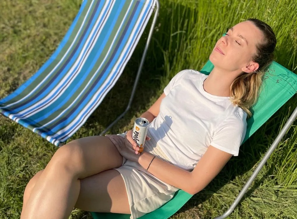 Sezlong pliabil de plaja SAND, verde