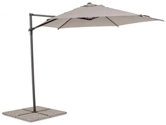 Umbrelă de soare cu brat, antracit, 330 cm, Rica, Yes