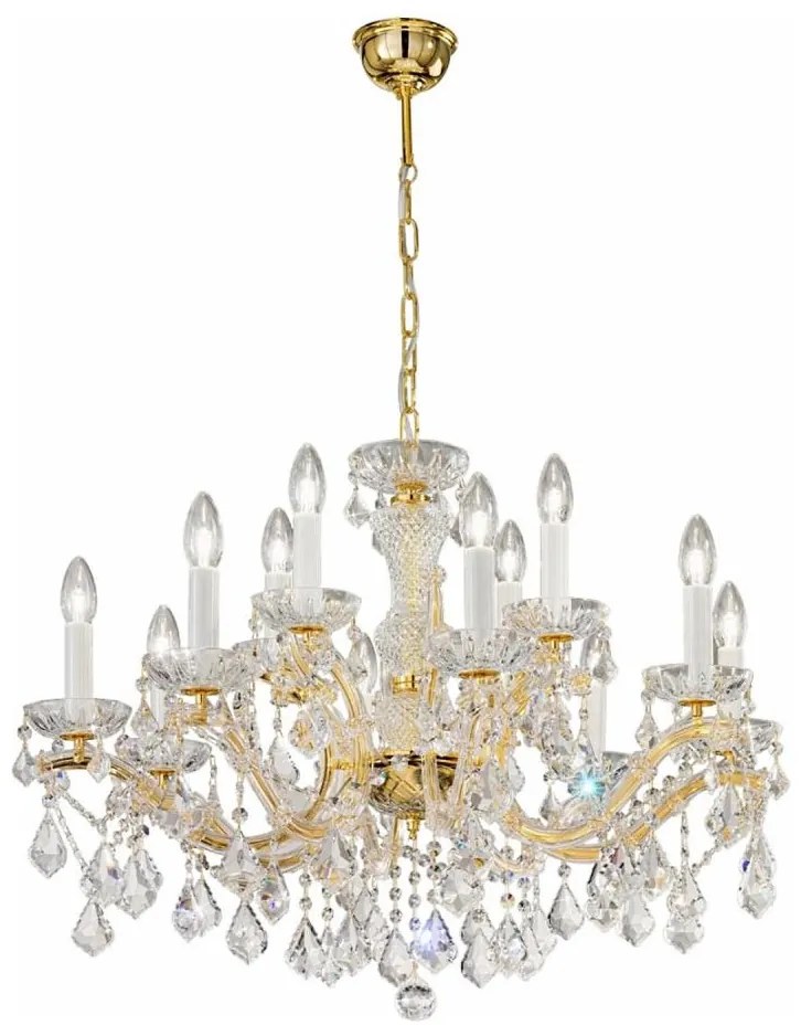 Kolarz 3149.88+4.3.KoT - Candelabru MARIA LOUISE 12xE14/40W/230V aur 24K