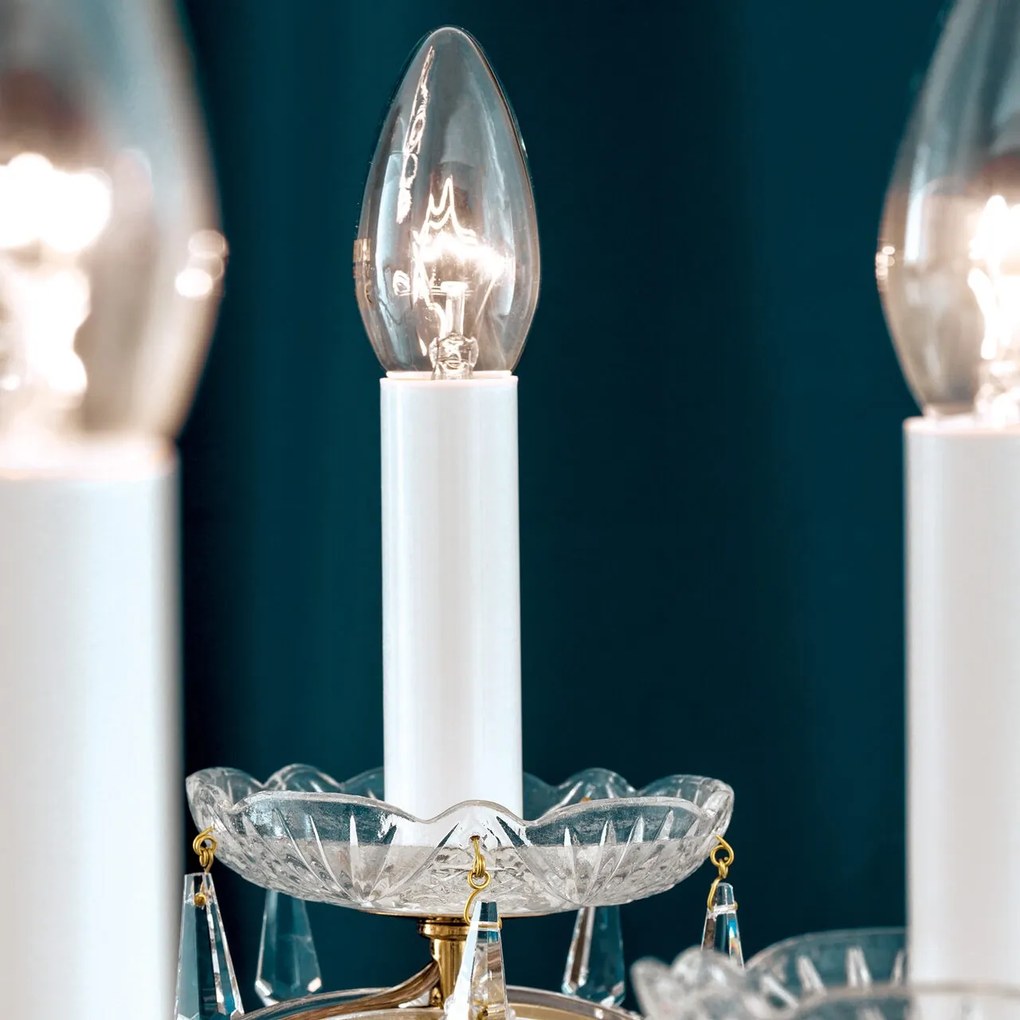 Candelabru de lux cristal Swarovski Maria Theresia-A 8L 24K gold plated