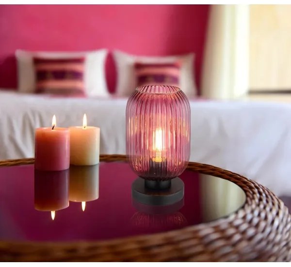 Lampă de masă Globo 15469TP NORMY 1xE27/40W/230V mov