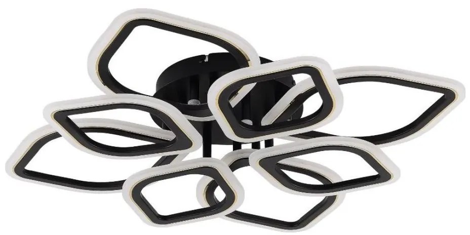 Plafonieră LED dimabilă Zuma Line MS236180R-BK ILLUMIA LED/75W/230V 3000-6000K negru + telecomandă