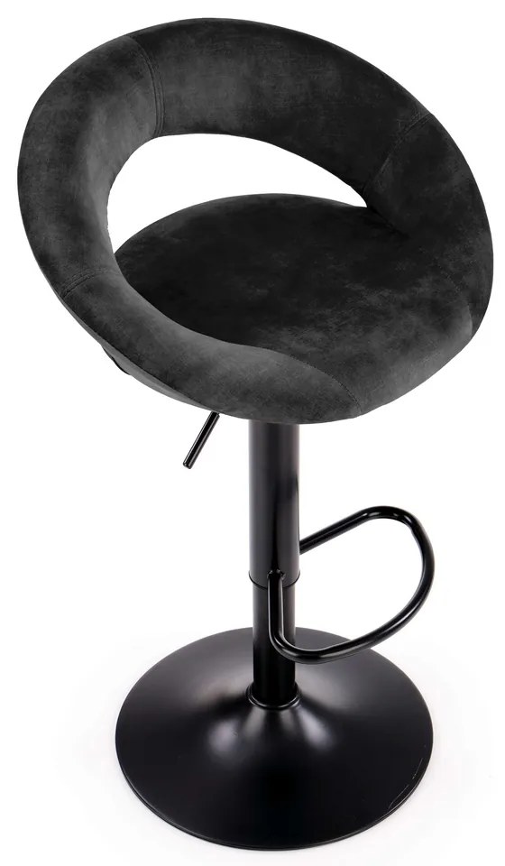 Scaun de bar Kaiden, negru