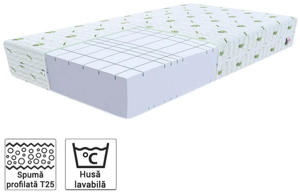 Saltea înaltă din spumă Gymal 200x200