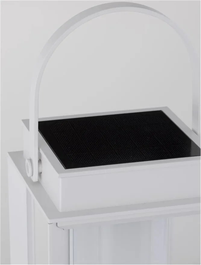 Lampa LED solara portabila iluminat exterior decorativ VERHAAL alba