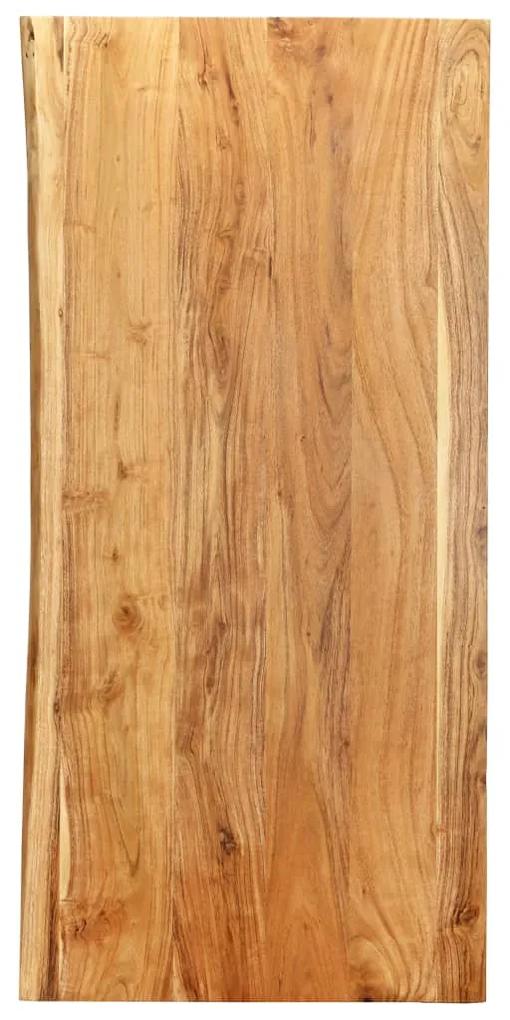 Blat lavoar de baie, 118x55x2,5 cm, lemn masiv de acacia 118 x 55 x 2.5 cm