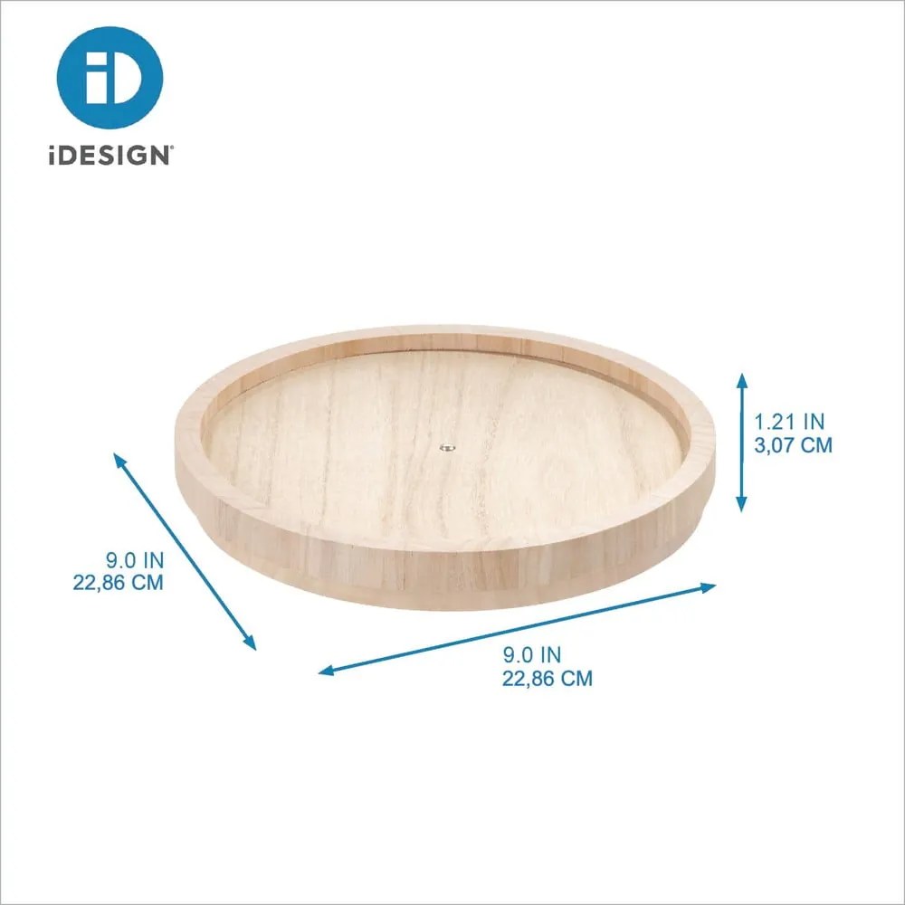 Organizator pentru mirodenii rotativ din lemn Roundabout – iDesign/The Home Edit