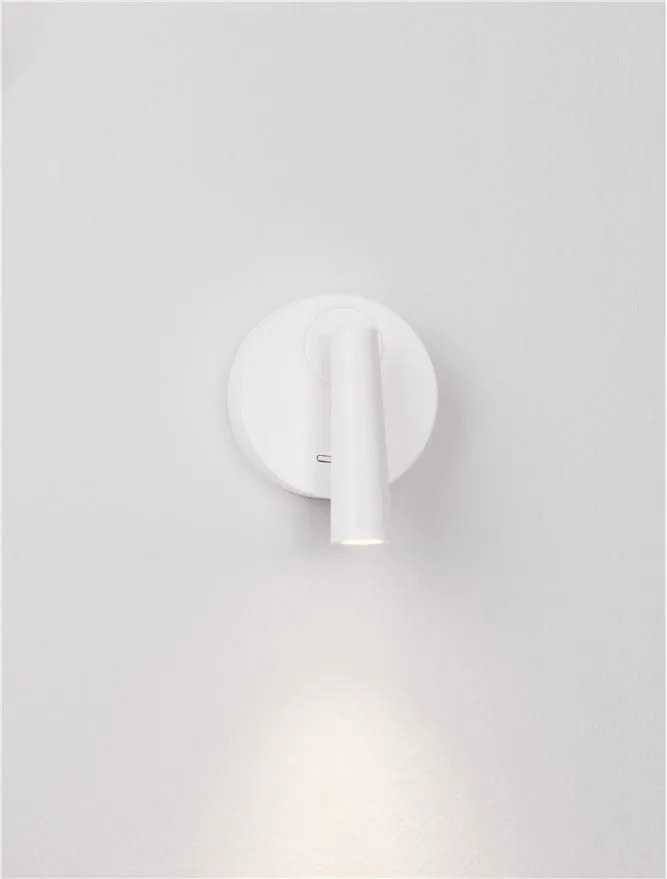 Aplica cu Spot LED directionabil stil minimalist TICO alba, NVL-9695146