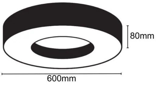 Plafonieră LED LED/30W/230V 4000K d. 60 cm