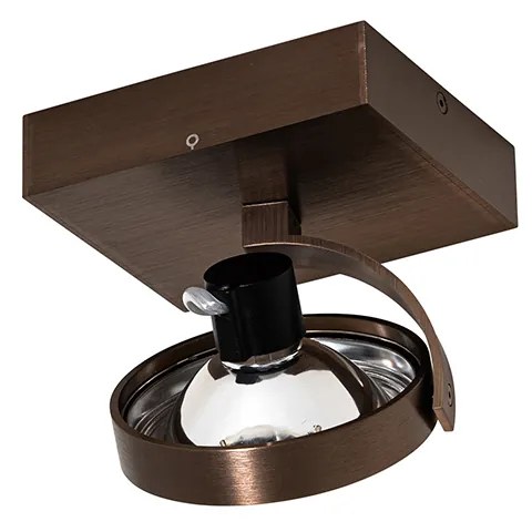 Spotlight de design bronz închis rotativ și înclinabil - Go