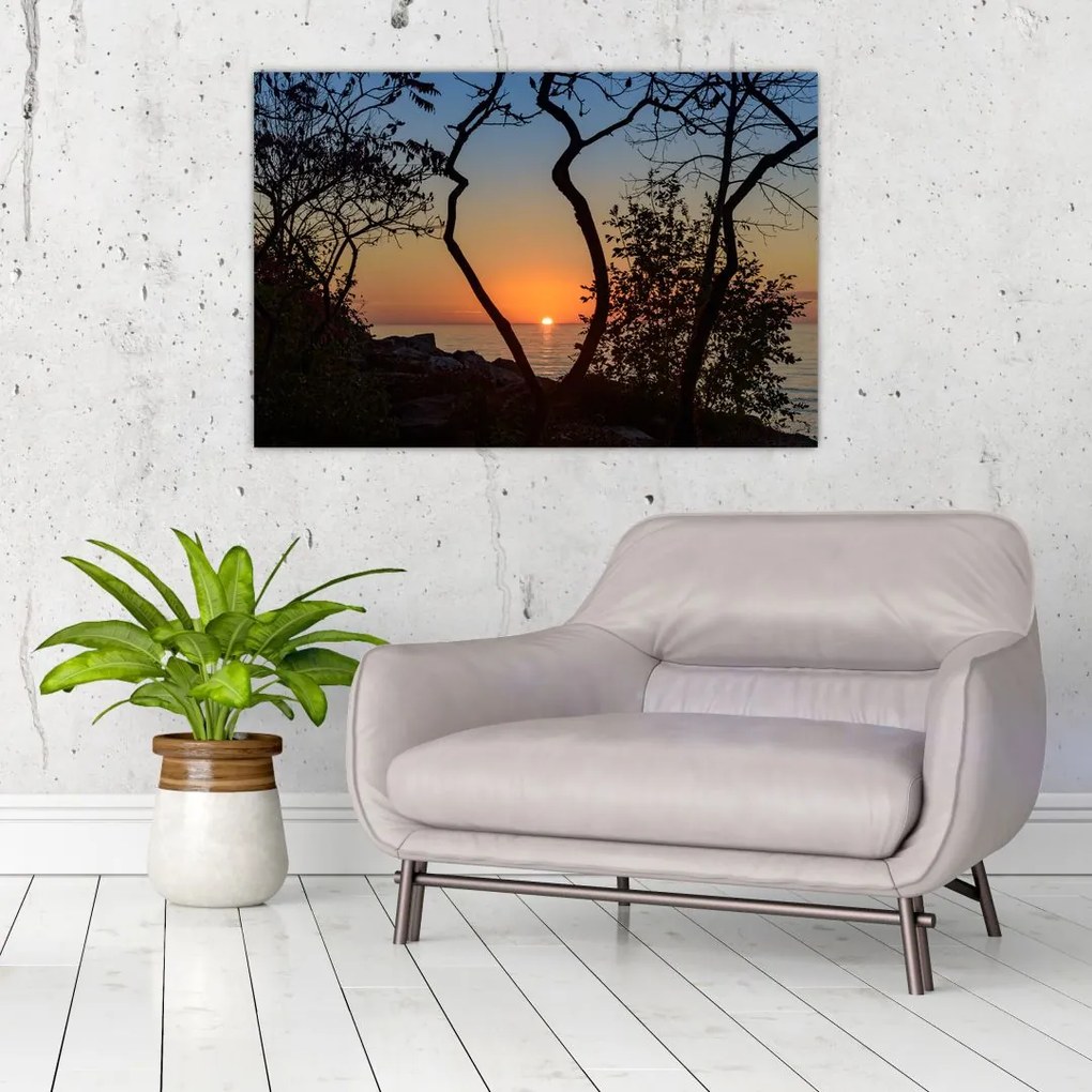 Tablou cu apus de soare (90x60 cm)